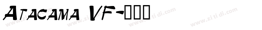 Atacama VF字体转换